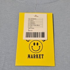 Chinatown Market Blue Mens Size Large T Shirt 8 Ball New w/ 1 small Defect