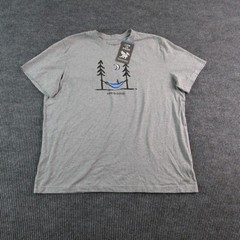 Life Is Good Shirt Mens XL Gray Crusher Hammock Graphic Crew Neck Tagless NWT