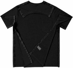 Post Shoulder Surgery Shirts for Men Full Snap Open Tear Away Short Sleeve T Shi