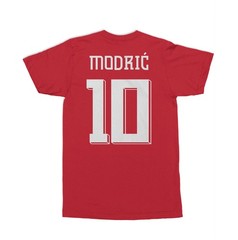 Croatia Modric 10 Soccer Jersey Style 2-Side Unisex T-Shirt