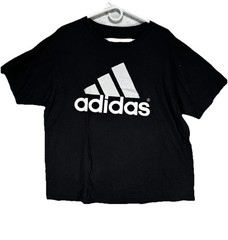 Adidas Black with White Logo Go-To Performance Tee Men’s T-Shirt Size XL