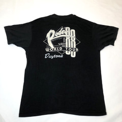 Vintage 1988 All American Motor Cycle Rodeo Tour Daytona Black T-Shirt Size XL
