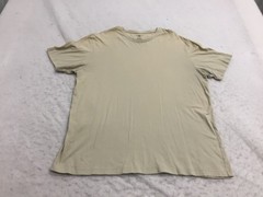 Dockers T Shirt Mens XL Beige Tan Short Sleeve Crew Neck