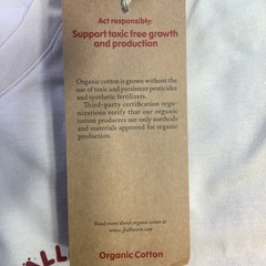 Fjallraven Kanken T-shirt Boston Chalk White Organic Cotton Unisex Size XXL NWT