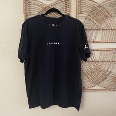 Nike Jordan Air T-Shirt Tee Black DM3182-010 100% Cotton Men’s Size L