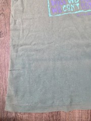 Alore Made in USA Large Tshirt – Can’t Eat Money Green Dye Variations