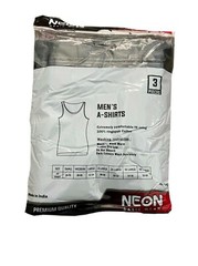 3-6 Packs Mens 100% Cotton Tank Top Wife Beater A-Shirt Undershirt Ribbed Black