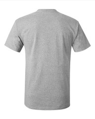Hanes 5250 5XL Authentic Short Sleeve Men’s Cotton T-Shirt Light Steel
