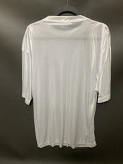 Southpole White Satin Shirt Semi-Sheer, Men’s Large