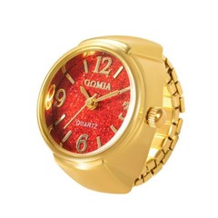 6Pcs Unisex Creative Finger Watch Round Dial Shiny Adjustable Strap Analog Qu…