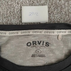 Orvis Shirt Mens Large L Black Gray Long Sleeve Rayon Blend Crew Neck Sweater