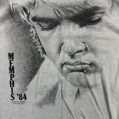 Vintage Screen Stars Memphis 84 Shirt Mens Large Gray Elvis Graphic Tee 80s