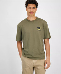 Hugo Boss Men’s Nagulop Logo Graphic Cotton T-Shirt Green-Small