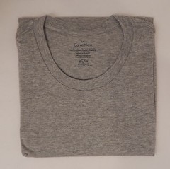 3 CALVIN KLEIN CREW OR V NECK WHITE BLACK GRAY SIZES S M L XL COTTON T-SHIRTS