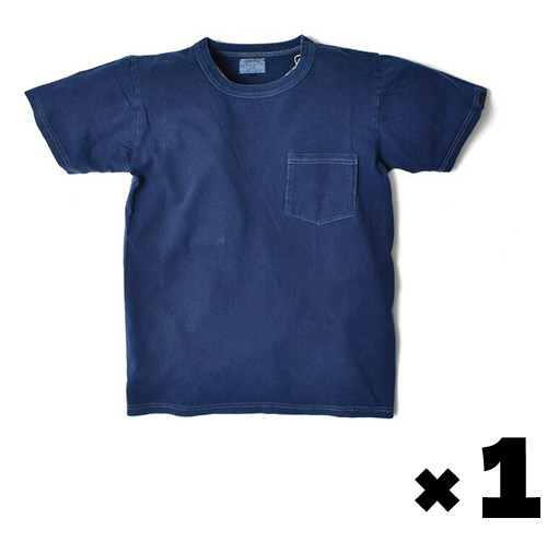 Aizome Japan Blue T-Shirt -1P Hand-dyed by craftsmen – 7.0oz Indigo