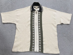 Vintage 90’s Shirt Mens Medium USA Made Full Zip Rebel Greaser Retro