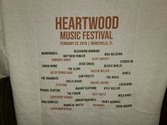 2019 Heartwood Music Festival Gainesville Florida Adult Medium White TShirt