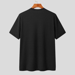 Men Summer Light Luxury Loose Knit Shirt Tshirt Casual Beach Summer Tee Top Gift