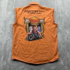 Johnstown Pennsylvania Shirt Men’s Medium 2011 Biker Rally Route 66 Sleveless