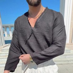 Men Regular Fit Plain Basic Tee Mens Fashion Lace Up Sport T Shirts Casual