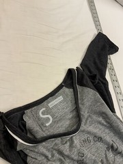 Sauce Hockey Shirt S Gray 1/2 Sleeve Poly Cotton Rayon Made USA YGI O2-331