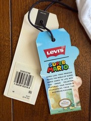 Levi’s x Super Mario Men’s White Graphic Print Crew Neck T-Shirt Size M 2020