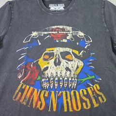 LUCKY BRAND Guns n Roses Mens Large Black Skull Casual Music Rock 80s Metal NWT