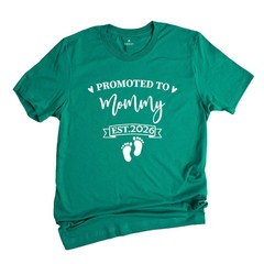 Baby Announcement, Promoted to Mommy and Daddy Est 2026, New Mother Shirt, New F