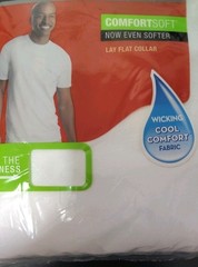 Hanes ComfortSoft 2135 Crewneck Tagless Men’s White T-shirt – Size L – 3 Pack