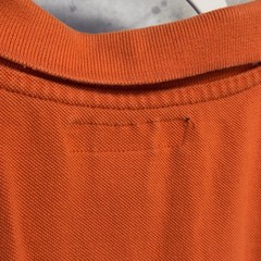 US Polo Assn Collared Short Mens M 21.5×25 Orange Big Horse USPA