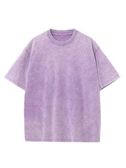 Men Vintage T Shirt 230g Heavy Cotton Faded Color Short Sleeve Oversized Loose