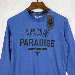Under Armour Project Rock Brahma Bull T Shirt Mens Small Loose Heatgear Paradise