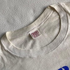60s-70s BVD Vintage Watergate University Print T-Shirt White M