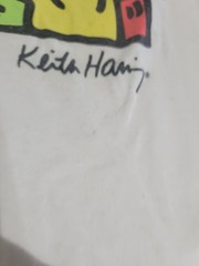 Keith Haring Miss Liberty T Shirt Official License Mens 2 XL White