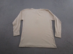 Vintage Military Shirt Henley Cold Weather Type 1 Wool Blend Undershirt Size M