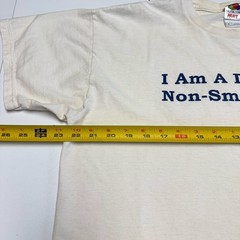 Vintage Funny “I am a designated Non Smoking Area’ T Shirt Mens XL Y2K