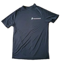 Marines Shirt M Medium Athletic Top Logo MicroPolyester Thin Lightweight Black