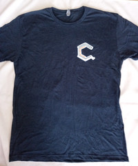 NEXT LEVEL T-Shirt adult Size L dark Gray Short Sleeved w/logo Comfy -New