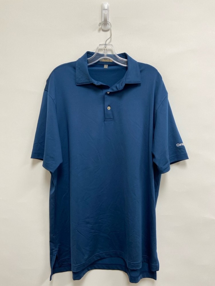 Peter Millar Size L Dark Blue Polo Men’s Short Sleeve Shirt