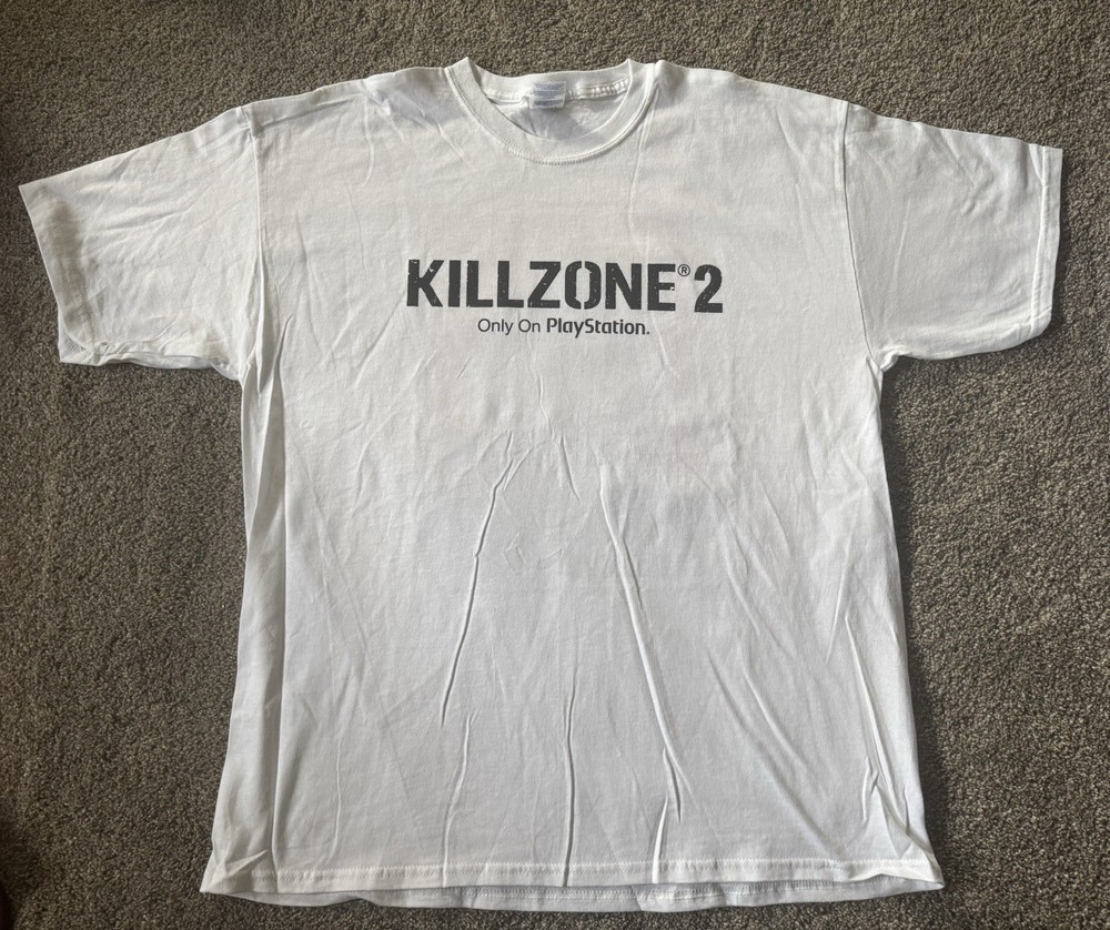 VTG Killzone 2 Playstation Promotional Shirt Graphic T XL Y2K PS3 Shirt 2009