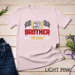 brother Pit Crew Birthday Party Race Car Racing Family T-Shirt Unisex T-shirt