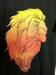 The Lion King Simba T-Shirt Black Men’s SzM
