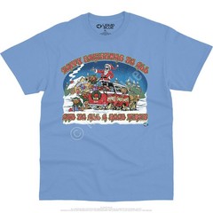 Happy Christmas T-Shirt Liquid Blue