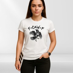 Black Crow FCAWF F-Caw-F Funny Gothic Crow Dance Meme T-Shirt