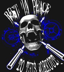 Iron Gods Iron Gods R.I.P. Workout T-Shirt Bodybuilding Gym Tee Fitness Clothing