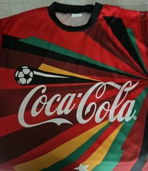 EUC FIFA 2010 Colorful Starburst Africa Coca Cola Soccer Shirt XL