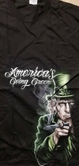 America Going Green Marijauna Ganja Mens T Shirt Leaf High Times NEW