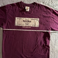 Hard Rock Cafe Gatlinburg Burgandy T Shirt Size Medium 100% Cotton Vintage