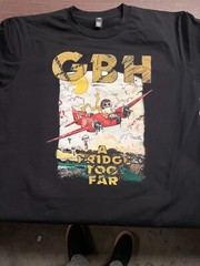 GBH Fridge too far shirt punk hardcore slayer discharge adicts JFA the exploited