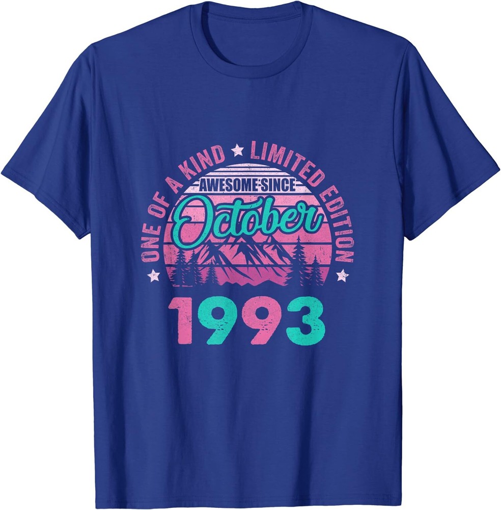 30 Years Old Awesome Since October 1993 30Th Birthday Unisex T-Shirt